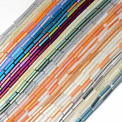 Electroplate Glass Beads Strands EGLA-L044-I-1