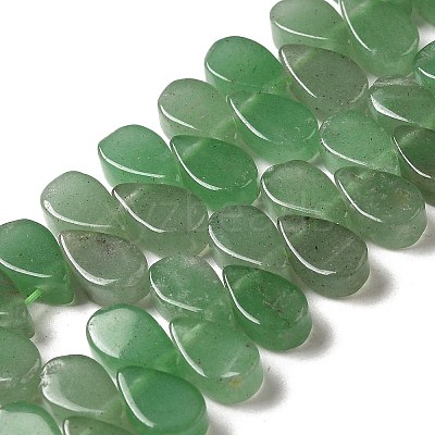 Natural Gree Aventurine Beads Strands G-B064-B06-1