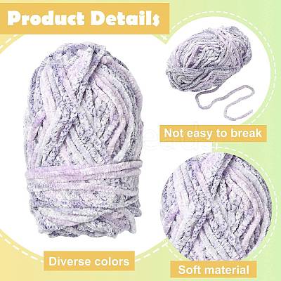 Super Bulky Chenille Polyester Yarn YCOR-FZC0001-01A-1