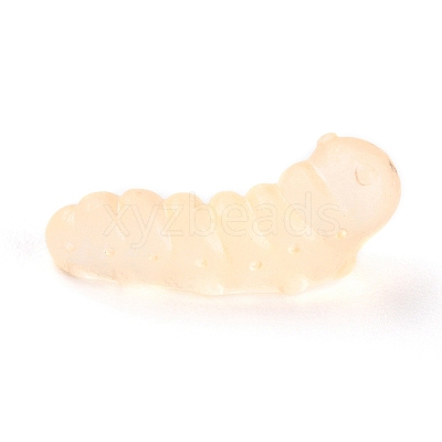Luminous Resin Worm Ornament DJEW-R011-01C-05-1