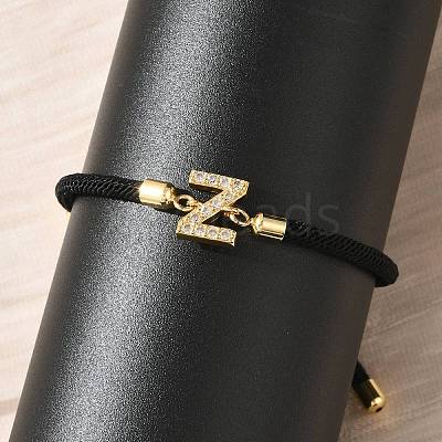 Adjustable Nylon Cord Bracelets BJEW-C096-01G-26-1