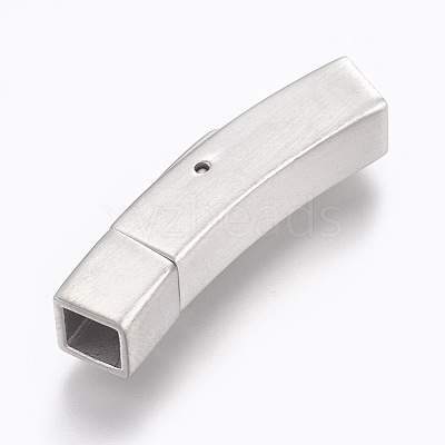 304 Stainless Steel Bayonet Clasps STAS-O114-046MP-B-1