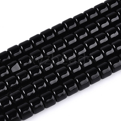 Opaque Solid Color Glass Beads Strands GLAA-N065-4x4mm-C10-1