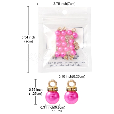 ABS Plastic Charms KY-YW0001-24E-1
