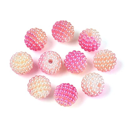 Imitation Pearl Acrylic Beads OACR-T004-15mm-13-1