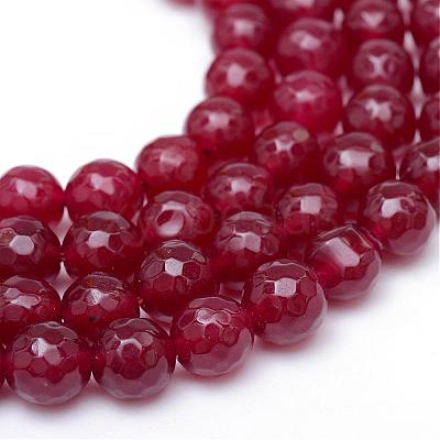 Natural White Jade Bead Strands G-R346-4mm-02-1