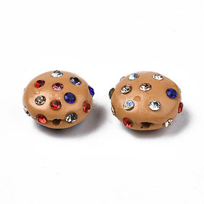 Polymer Clay Rhinestone Beads RB-S056-27K-1