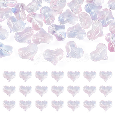 30Pcs Transparent Glass Beads GLAA-TADJ0001-02A-1