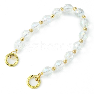 Acrylic & CCB Plastic Beaded Bag Straps HJEW-JM01083-03-1