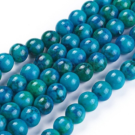 Synthetic Chrysocolla Beads Strands G-F647-02-A-01-1