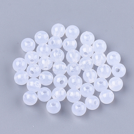Imitation Jelly Plastic Beads KY-T005-6mm-04-1