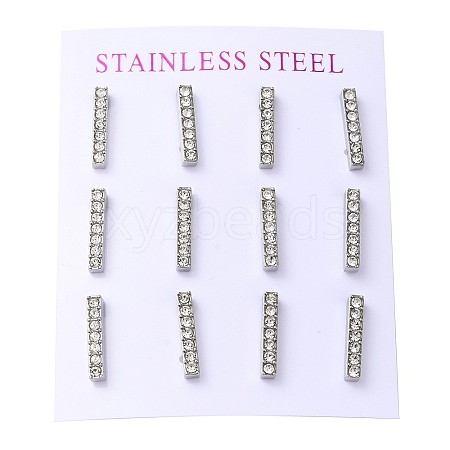 304 Stainless Steel Stud Earring EJEW-C099-08P-1