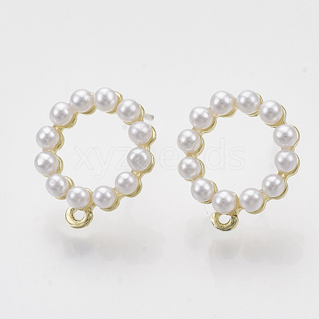 Alloy Stud Earring Findings PALLOY-N0149-09-1