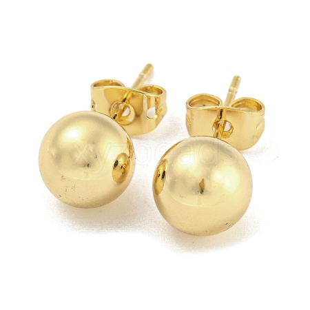 Brass Ear Studs EJEW-P261-01C-G-1