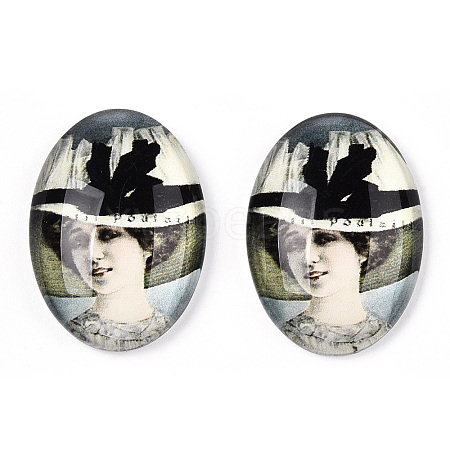 Glass Cabochons GGLA-T004-01L-1