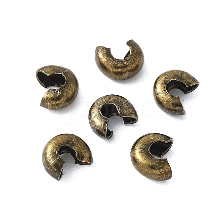 Iron Crimp Beads Covers IFIN-H030-AB-1