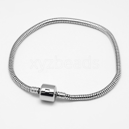 Tarnish Resistant 304 Stainless Steel European Style Bracelets for Jewelry Making X-PPJ-F002-03C-1