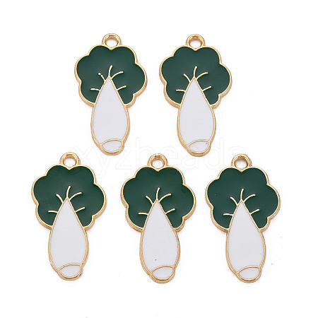 Alloy Enamel Pendants X1-ENAM-T016-16-RS-1