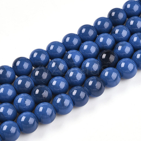 Baking Paint Glass Beads X1-DGLA-N013-10mm-10-1