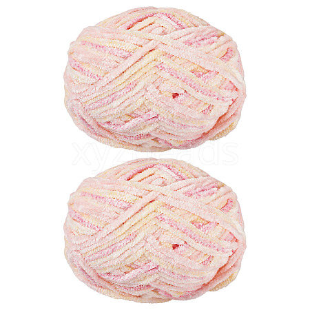 2 Skeins Polyester Yarn for Knitting & Crochet OCOR-TA0003-09A-1