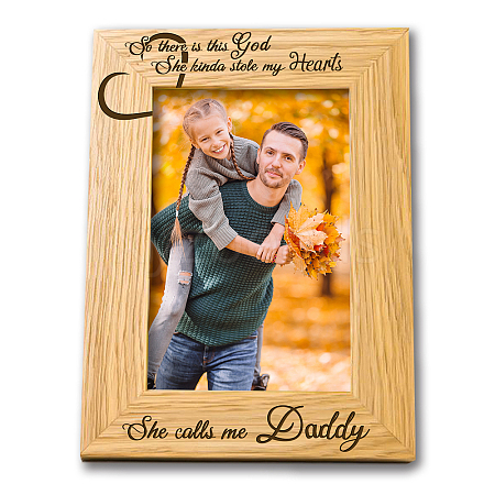 Natural Wood Photo Frames DIY-WH0234-006-1