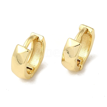 Brass Huggie Hoop Earrings for Women EJEW-C097-06F-G-1