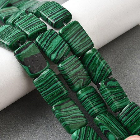 Synthetic Malachite Beads Strands G-S386-A04-1