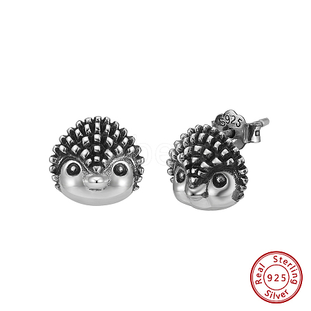 925 Sterling Silver Stud Earrings STER-P065-02AS-1