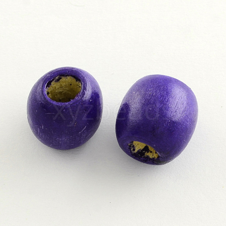 Dyed Natural Maple Wood Beads WOOD-Q007-16mm-05-LF-1