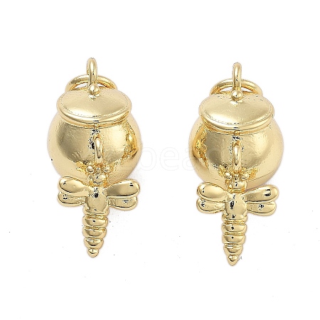 Brass Pendants KK-Q006-17G-1