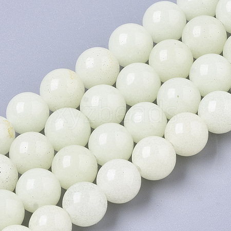 Synthetic Luminous Stone Beads Strands G-T129-12F-1