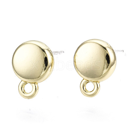 Alloy Stud Earring Findings PALLOY-T064-58LG-RS-1