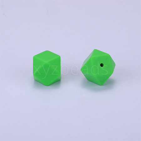 Hexagonal Silicone Beads SI-JX0020A-48-1