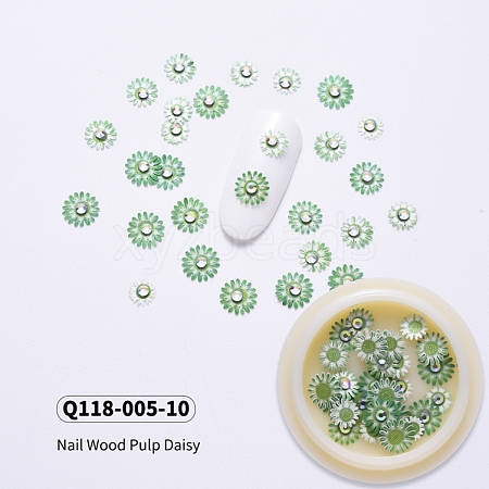 Daisy Shape Paper Cabochons MRMJ-Q118-005-10-1