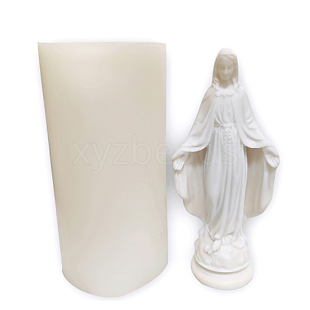 Virgin Mary Religion Theme DIY Silicone Candle Molds PW-WG46998-02-1