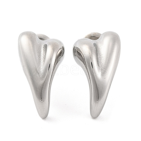 Non-Tarnish 304 Stainless Steel Stud Earrings for Women EJEW-N054-27P-1