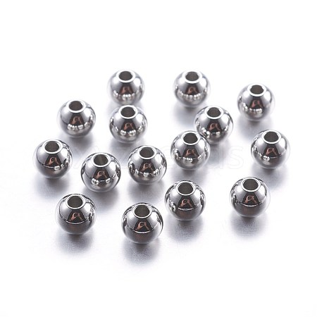 Tarnish Resistant 201 Stainless Steel Beads STAS-G162-01P-3mm-1