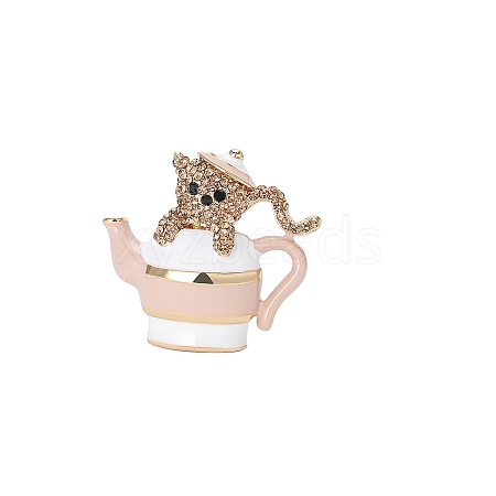 Bear in Teapot Enamel Pin PW-WGDF470-02-1