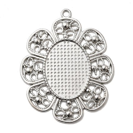 Alloy Pendant Cabochon Settings X-PALLOY-CJX88-P-LF-1
