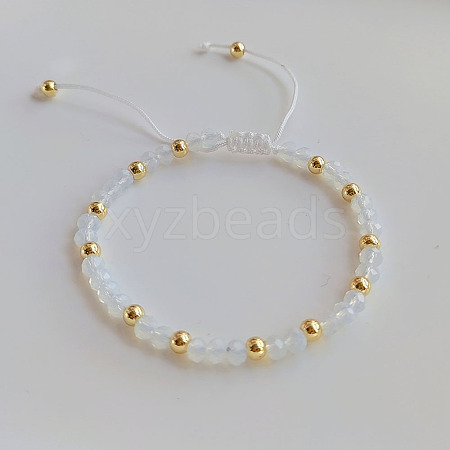 Bohemian Style Handmade Glass Braided Bead Bracelets for Women OL2464-1-1