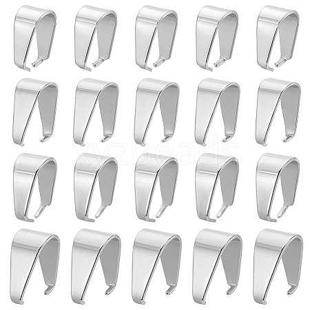 304 Stainless Steel Snap On Bails STAS-PH0019-88-1