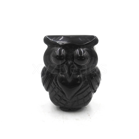 Natural Obsidian Carved Figurines Statues for Home Office Desktop Decoration PW-WGA73E9-06-1