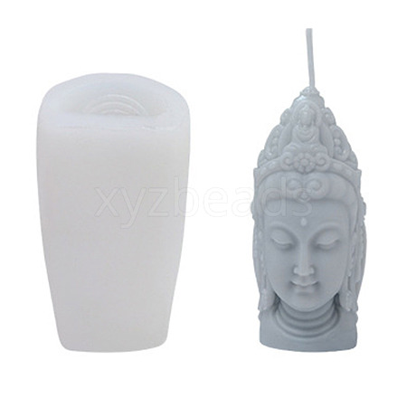 Bodhisattva DIY Candle 3D Bust Portrait Silicone Molds DIY-F137-01-1