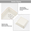 Porcelain Square Ring Holder DJEW-WH0013-011-5