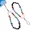 Natural & Synthetic Gemstone Chips Cell Phone Lanyard Wrist Strap HJEW-SW00018-06-1