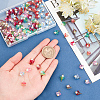 CHGCRAFT 120Pcs 6 Colors Electroplate Glass Charms FIND-CA0005-92-3