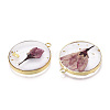 Transparent Clear Epoxy Resin Pendants RESI-L036-12G-03-3