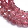 Natural Strawberry Quartz Beads Strands G-D0013-38-3