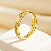 Arrow Pattern Stainless Steel Finger Ring for Women HA9923-2-2