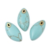 Synthetic Turquoise Pendants STAS-P380-80G-05-1